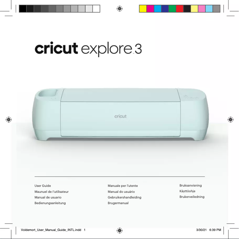 Página 1 del manual Manual de usuario Cricut Explore 3