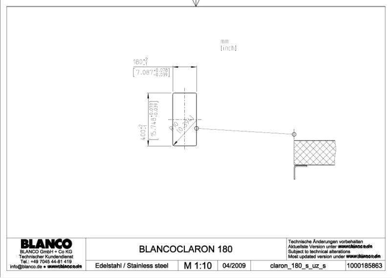 Image de la première page du manuel de l'appareil CLARON 180-U