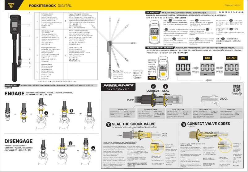 Image de la première page du manuel de l'appareil Pocket Shock Digital