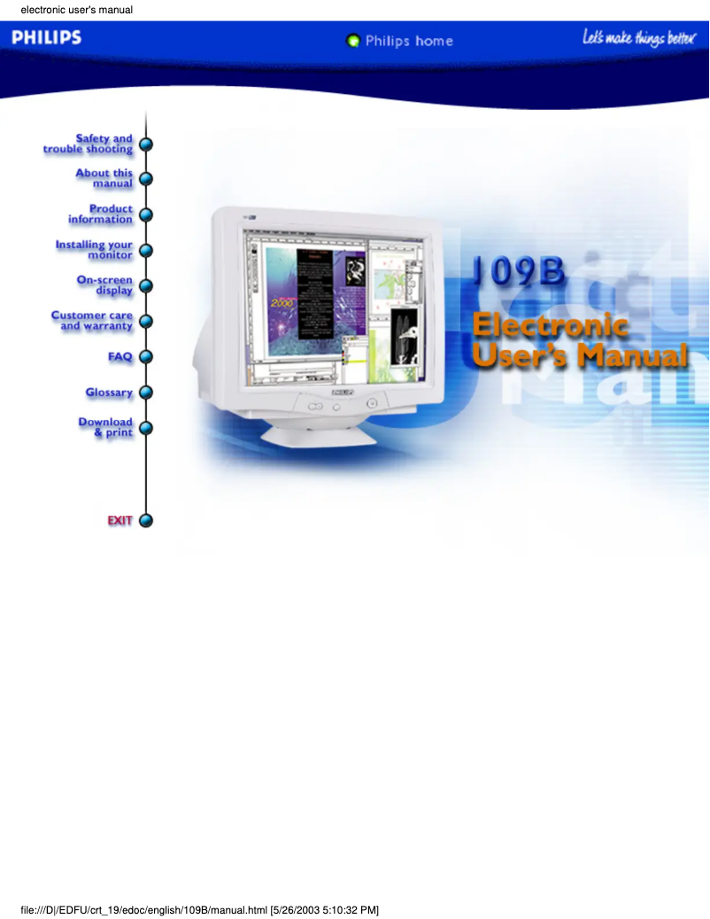 Image de la première page du manuel de l'appareil Business 109B20