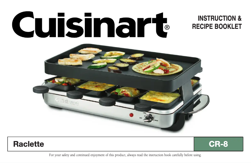 Page 1 de la notice Manuel utilisateur Cuisinart CR-8