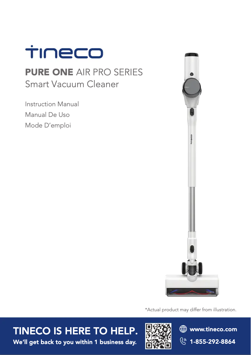 Page n°1 - Manuel utilisateur Tineco Pure One Air Pro