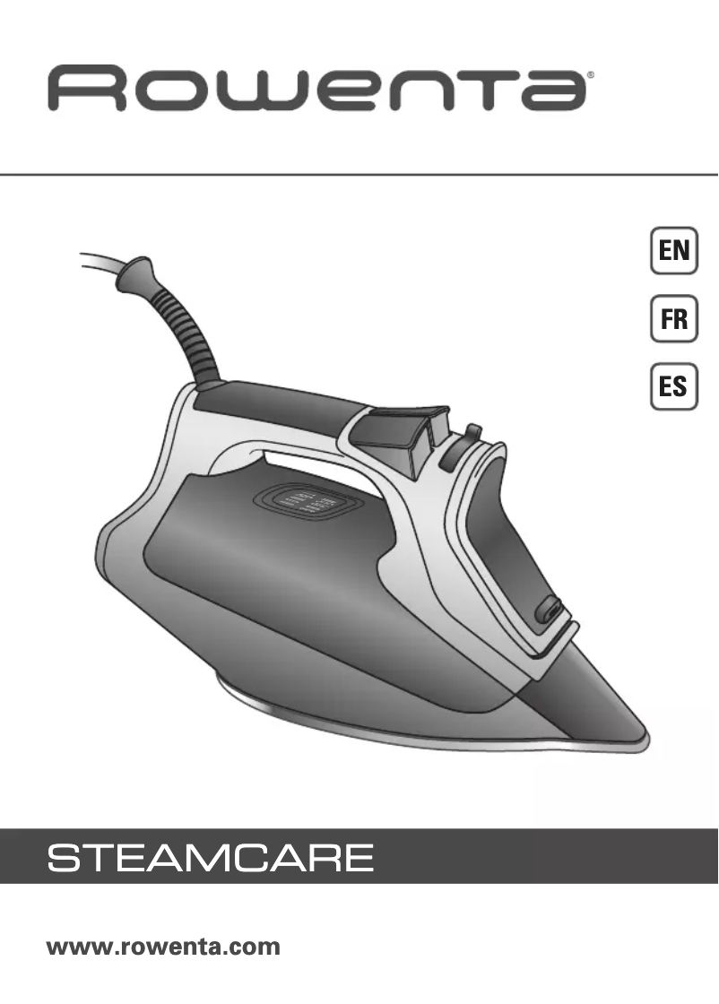 Page 1 de la notice Manuel utilisateur Rowenta Steamcare DW3182
