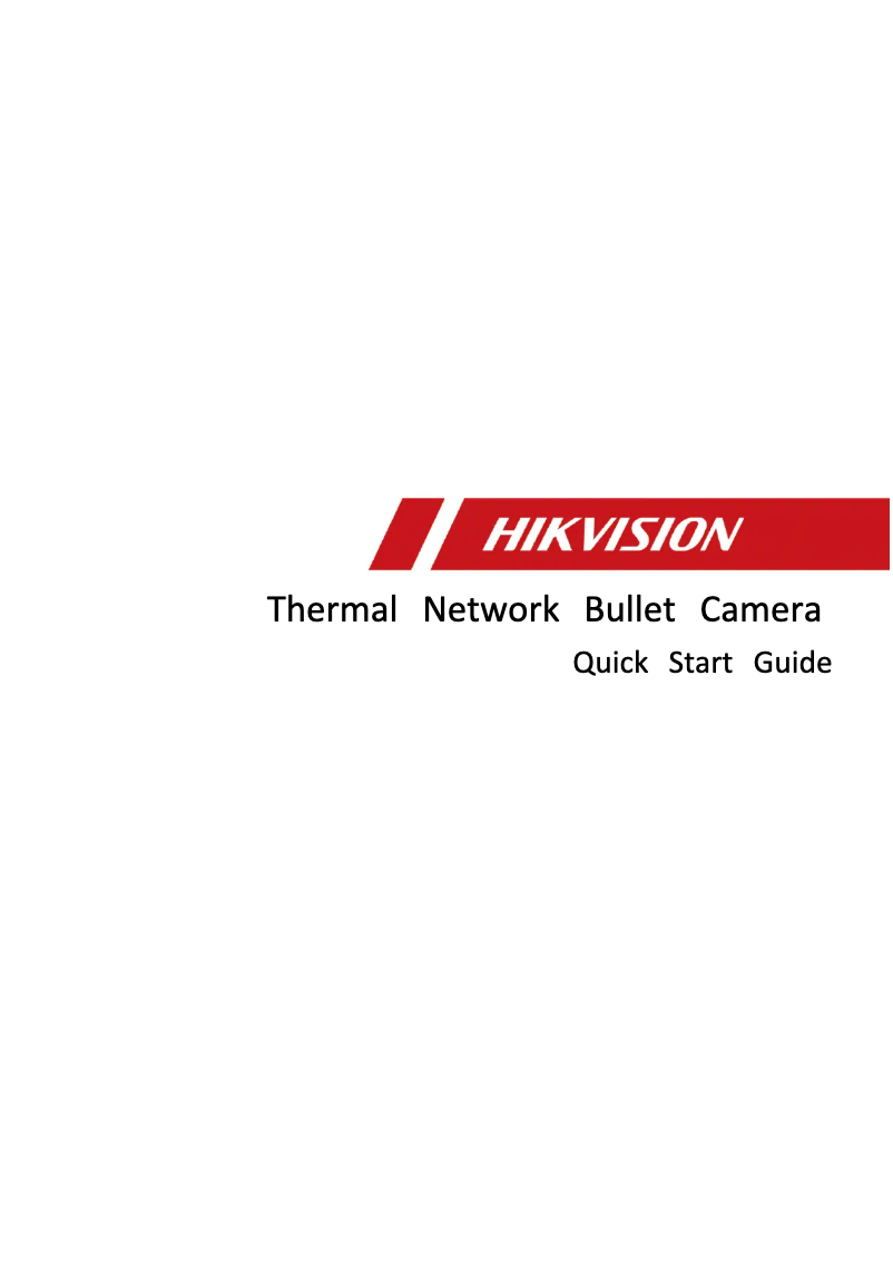 Page 1 de la notice Guide de démarrage rapide Hikvision DS-2TD2617-3/PAI