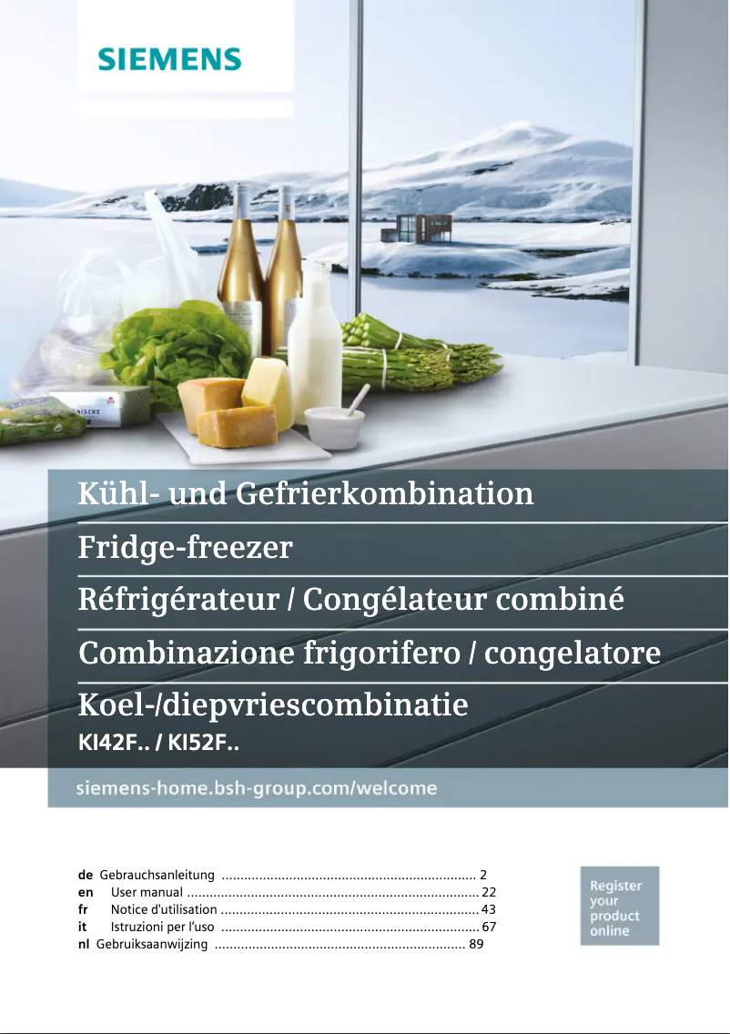 Image de la première page du manuel de l'appareil KI42FAD30