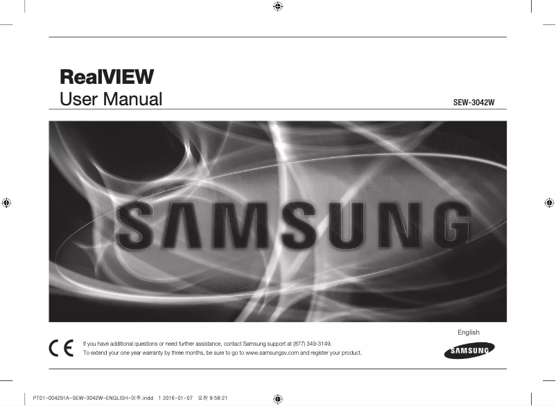 Page 1 de la notice Manuel utilisateur Hanwha RealVIEW SEW-3042W