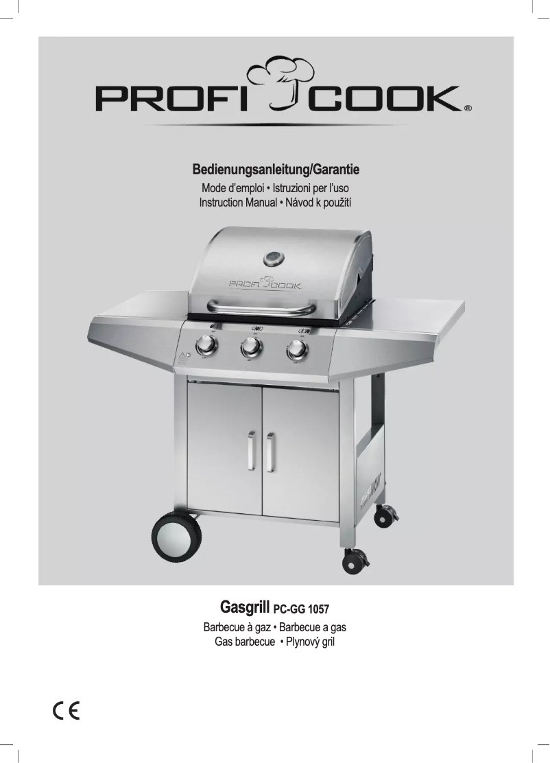 Página 1 del manual Manual de usuario ProfiCook PC-GG 1057