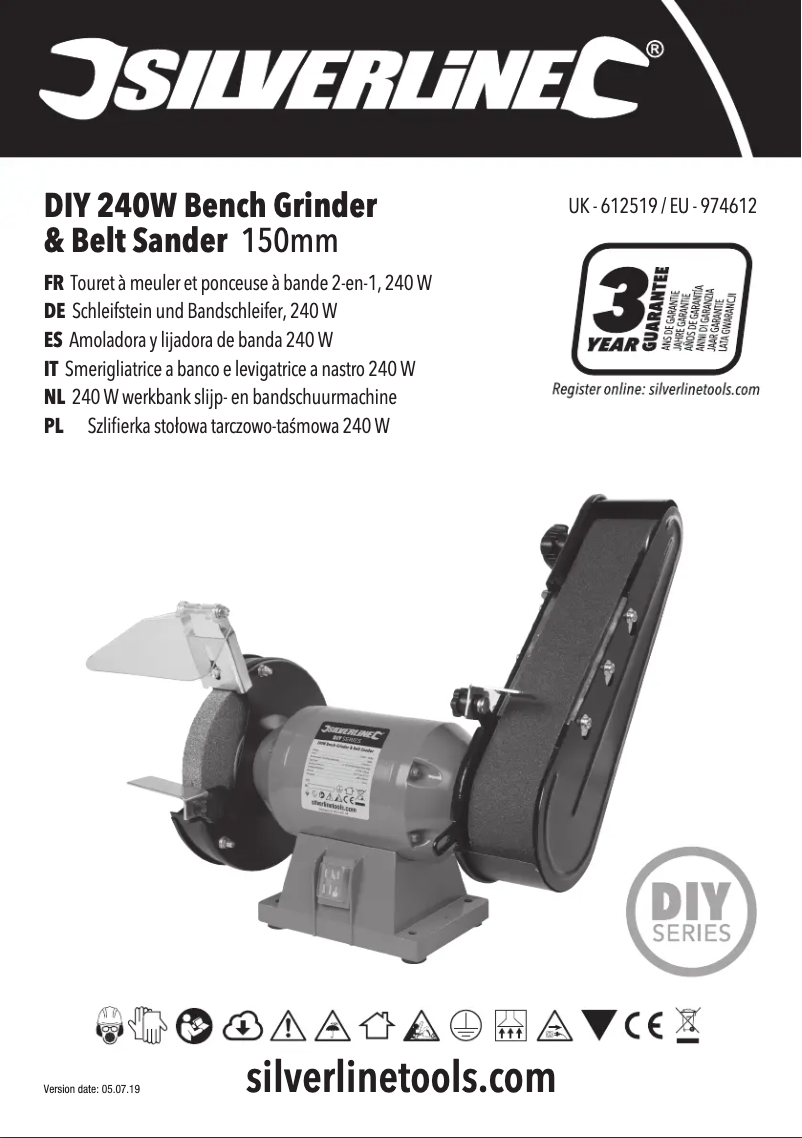 Page n°1 - Manuel utilisateur Silverline 612519