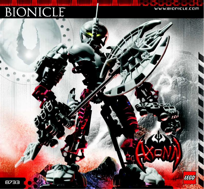 Page n°1 - Manuel utilisateur Lego Bionicle Axonn 8733