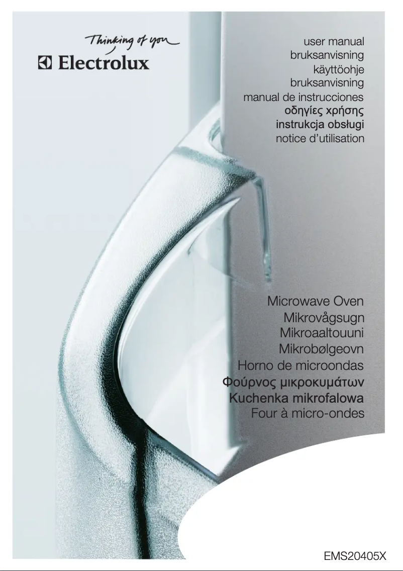 Page 1 de la notice Manuel utilisateur Electrolux EMS2040S