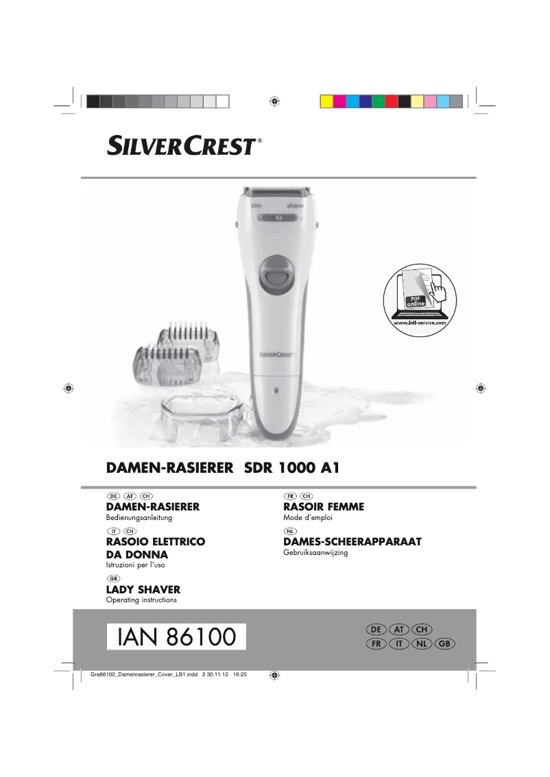 Page 1 of the manual User Manual SilverCrest SBT 3.6 B1