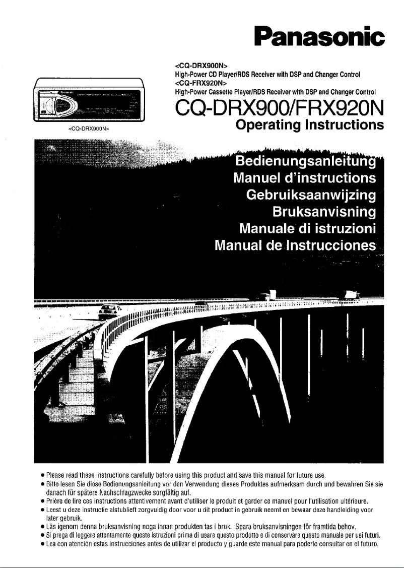 Image de la première page du manuel de l'appareil CQ-DRX900