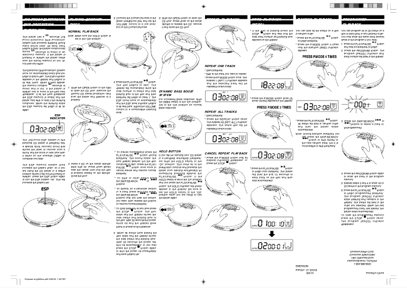 Image de la première page du manuel de l'appareil GP108