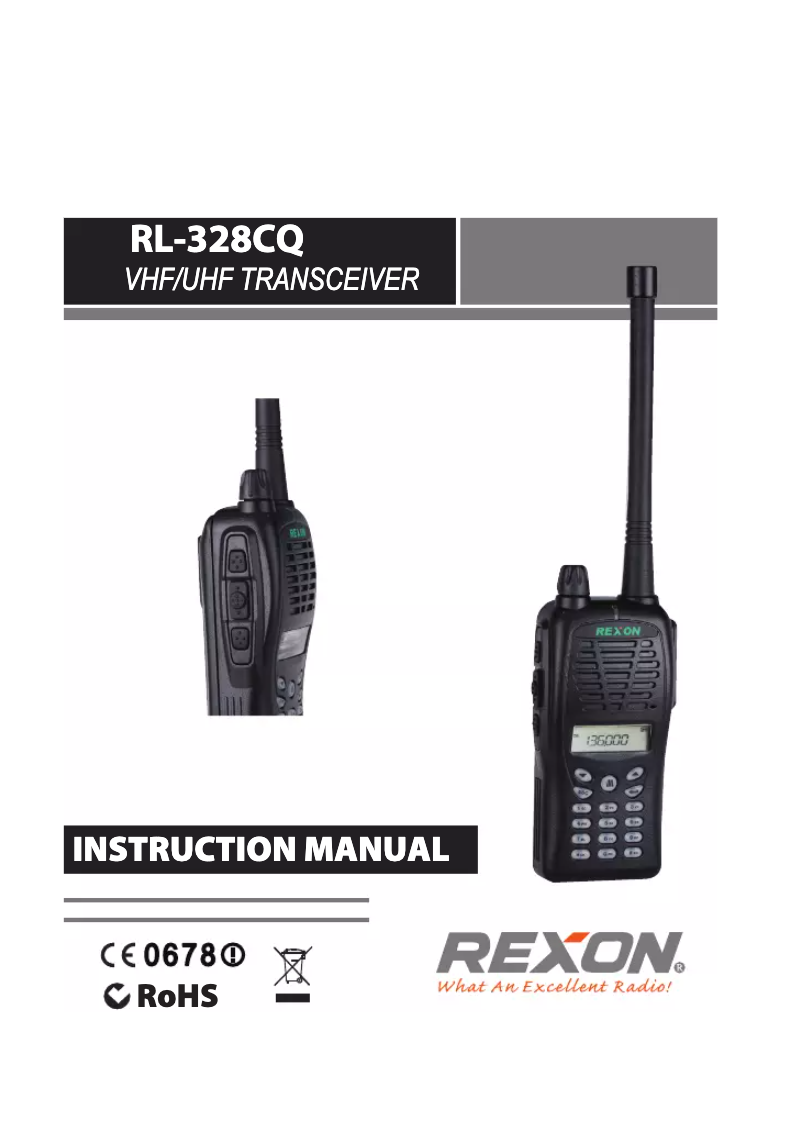 Page n°1 - Manuel utilisateur Rexon RL-328CQ