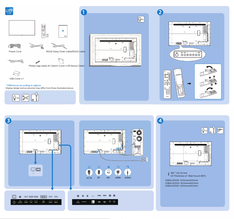 Página 1 del manual Guía de inicio rápido Philips 50BDL4550D