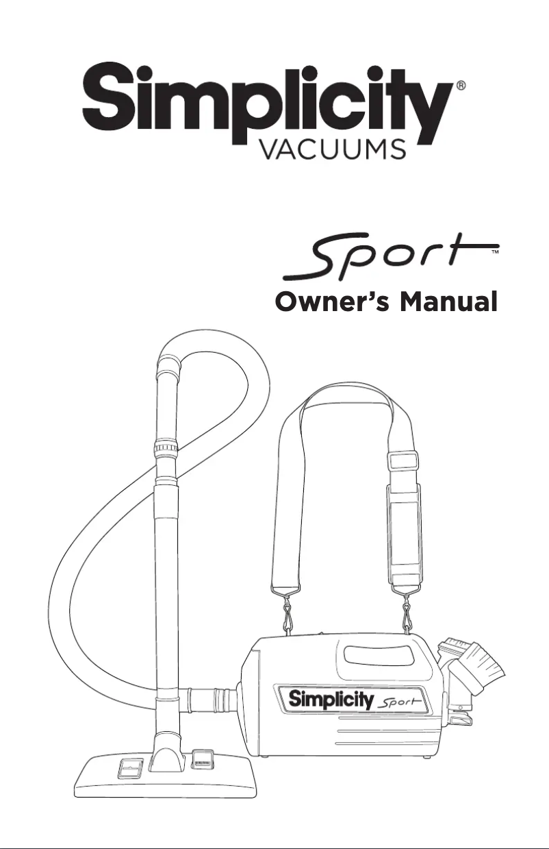 Página 1 del manual Manual de usuario Simplicity Sport S100