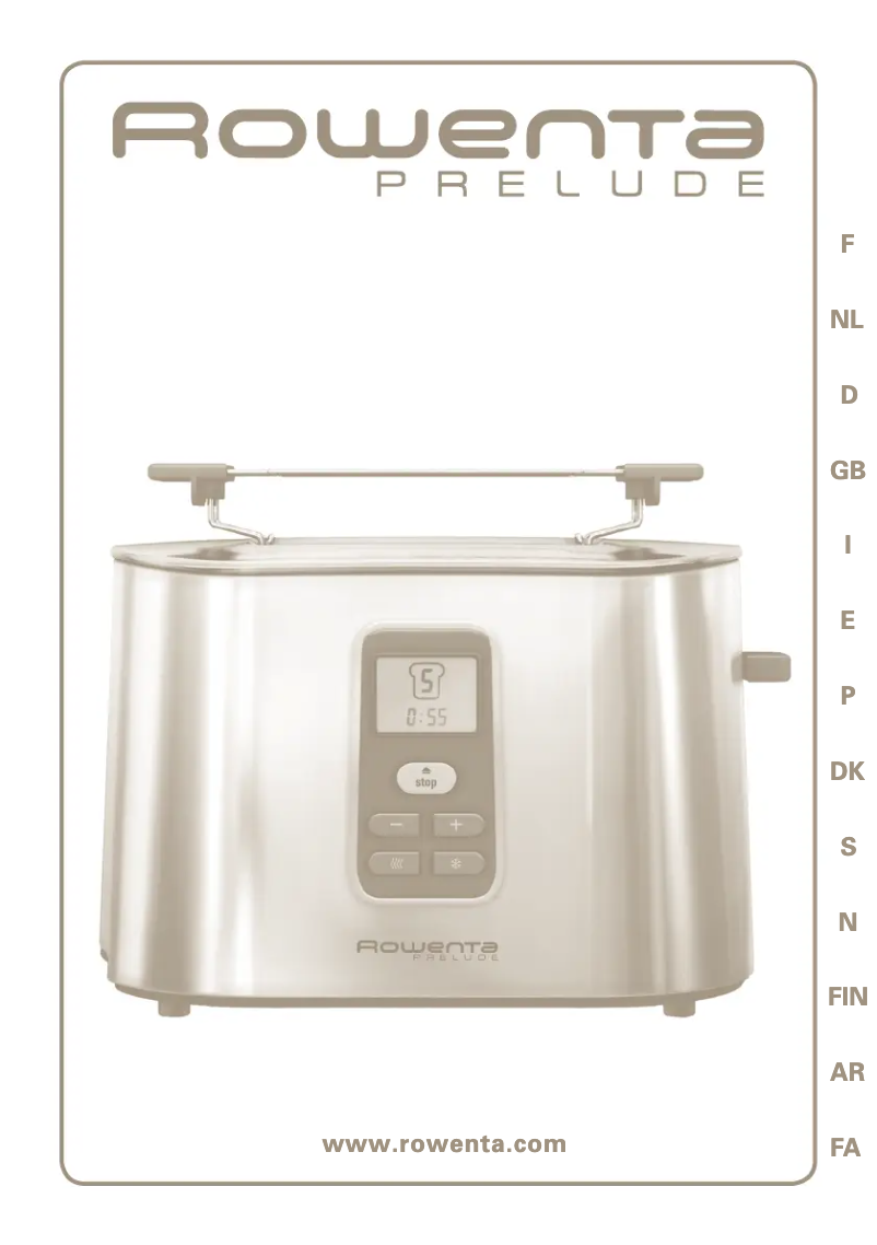 Página 1 del manual Manual de usuario Rowenta TT 6160