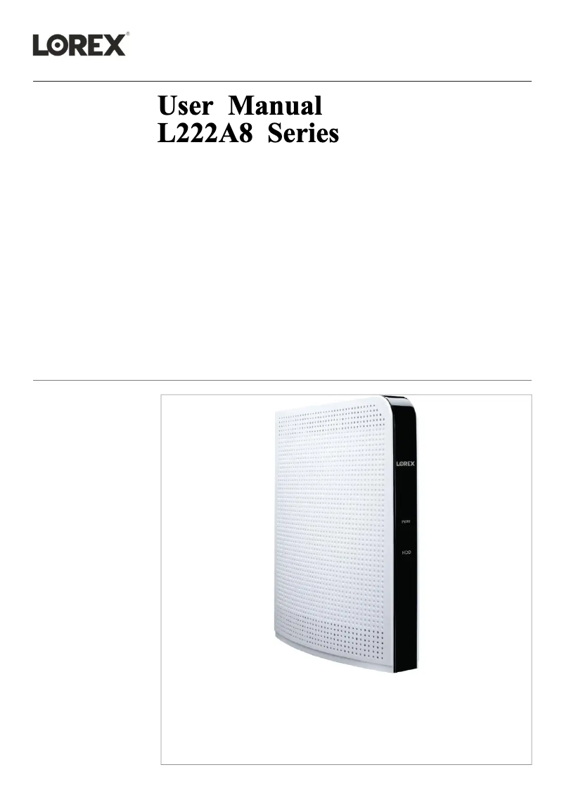 Image de la première page du manuel de l'appareil L222A8E-2CM-E