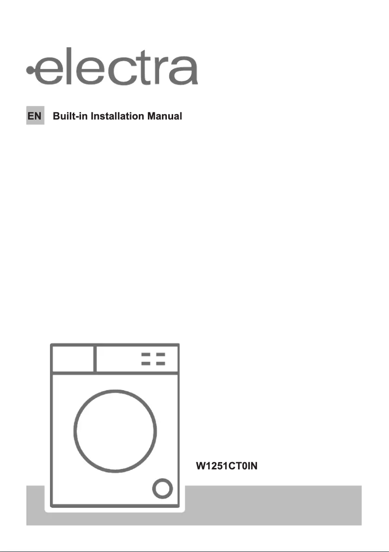 Page n°1 - Manuel utilisateur Electra W1251CT0IN