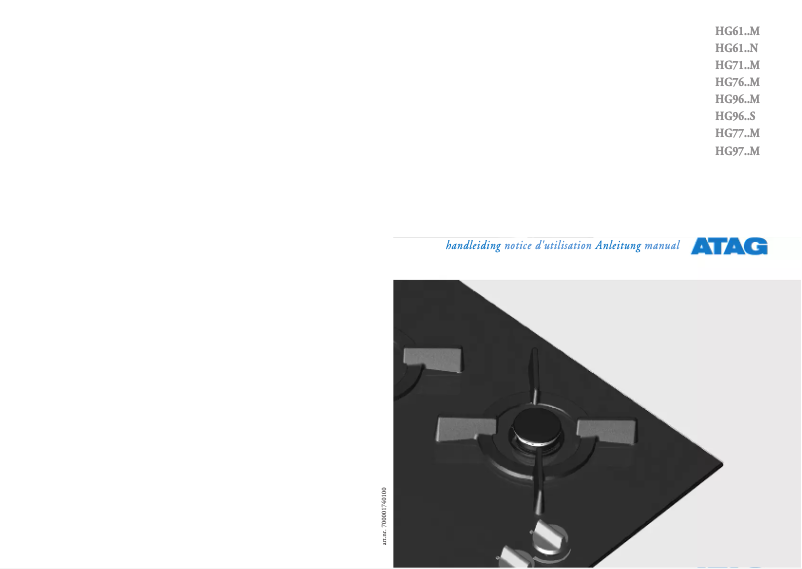 Page n°1 - Manuel utilisateur Atag HG61N