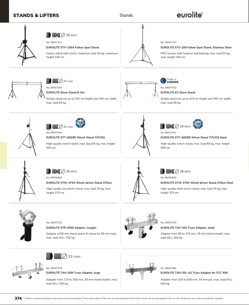 Page n°1 - Catalogue Eurolite Show Stand