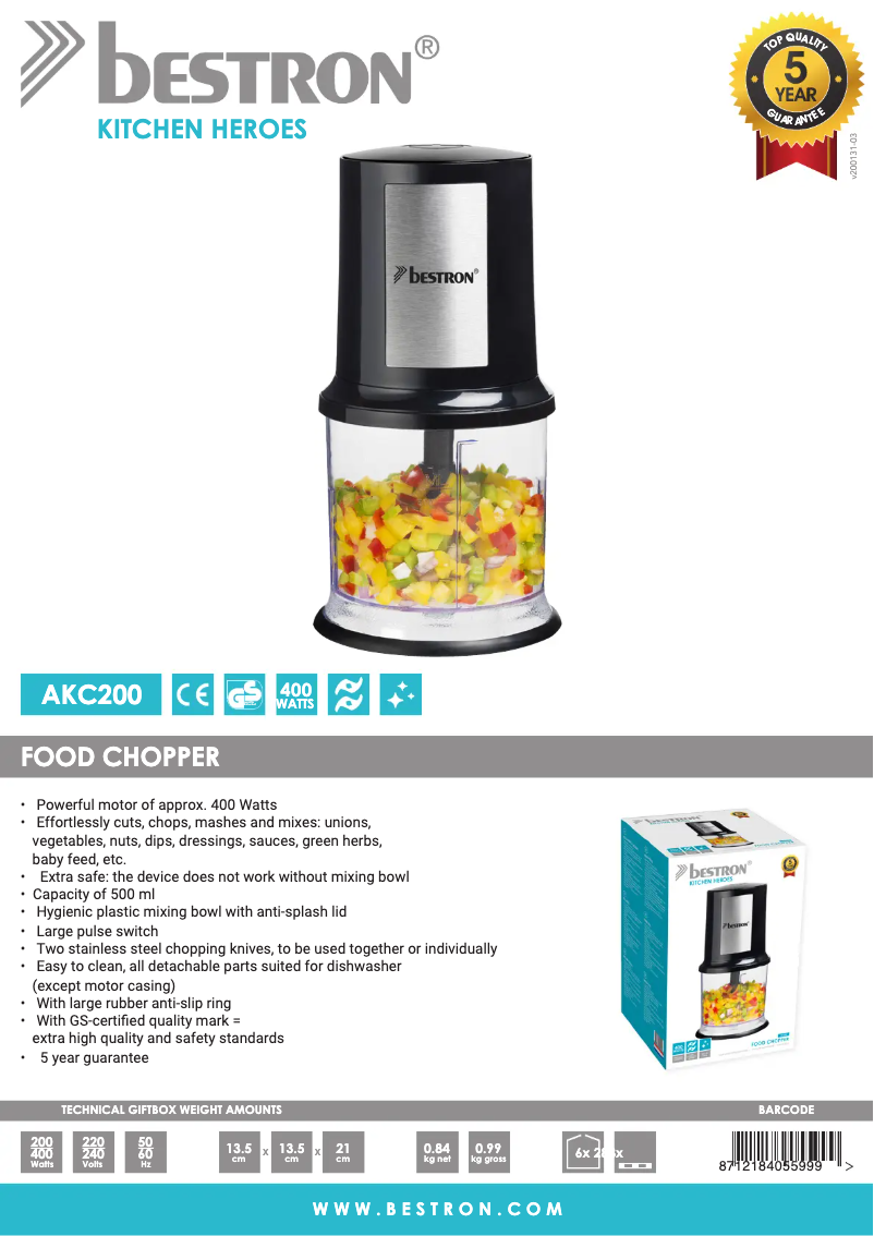 Image de la première page du manuel de l'appareil AKC200