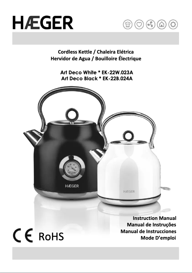 Image de la première page du manuel de l'appareil Art Deco EK-22W.023A