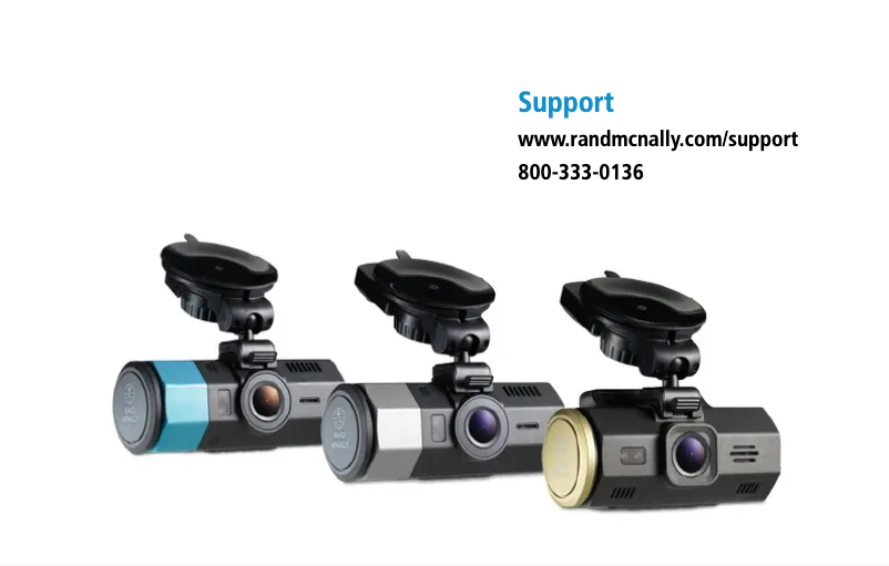 Page 1 de la notice Manuel utilisateur Rand McNally DashCam 100