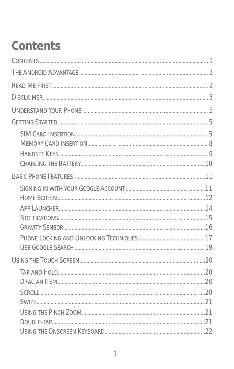 Page 1 de la notice Manuel utilisateur Micromax Bolt Q339