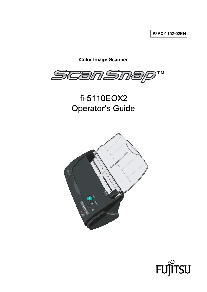 Image de la première page du manuel de l'appareil ScanSnap fi-5110EOX2