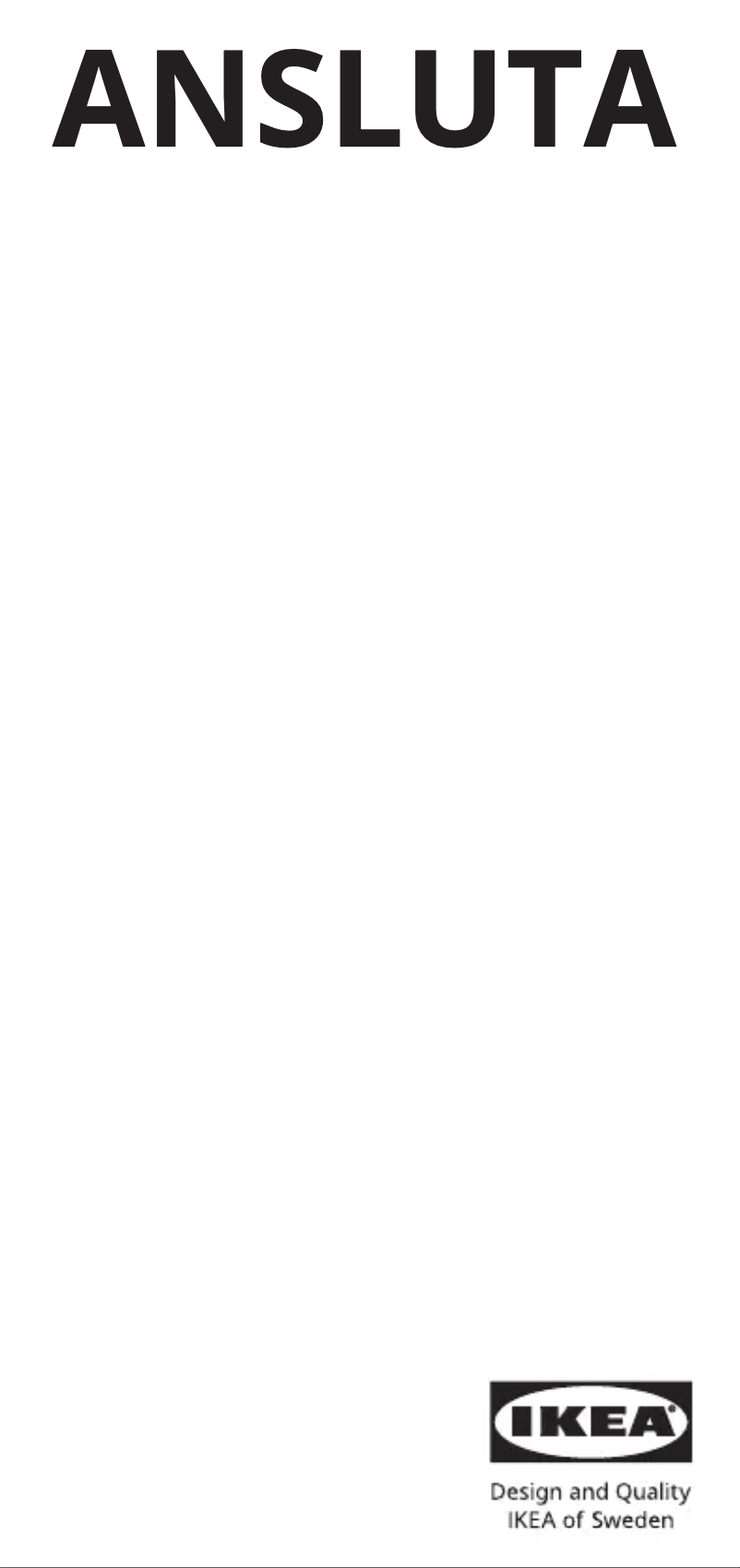 Image de la première page du manuel de l'appareil ANSLUTA 005.440.68