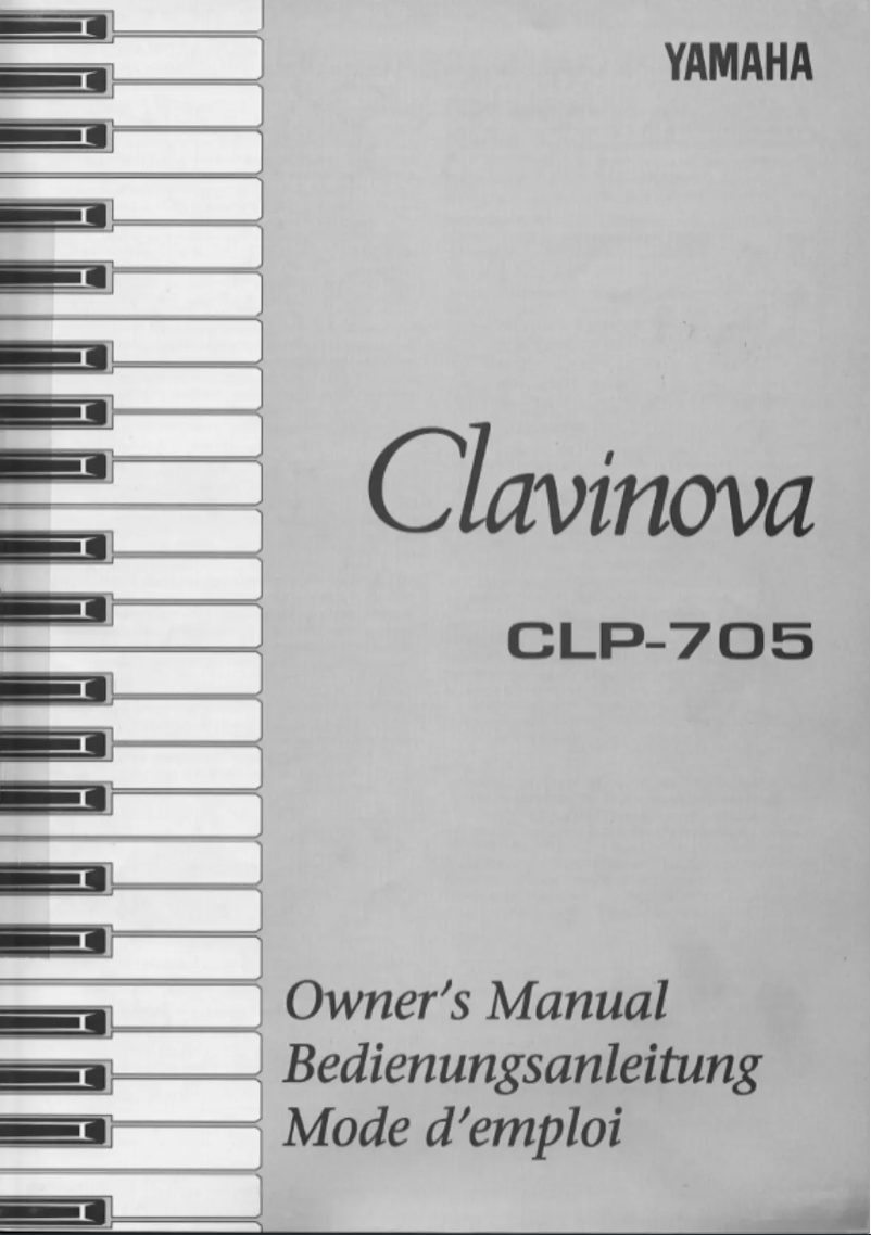 Page 1 de la notice Manuel utilisateur Yamaha Clavinova CLP-705