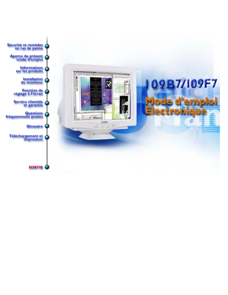 Page 1 de la notice Manuel utilisateur Philips 109B75