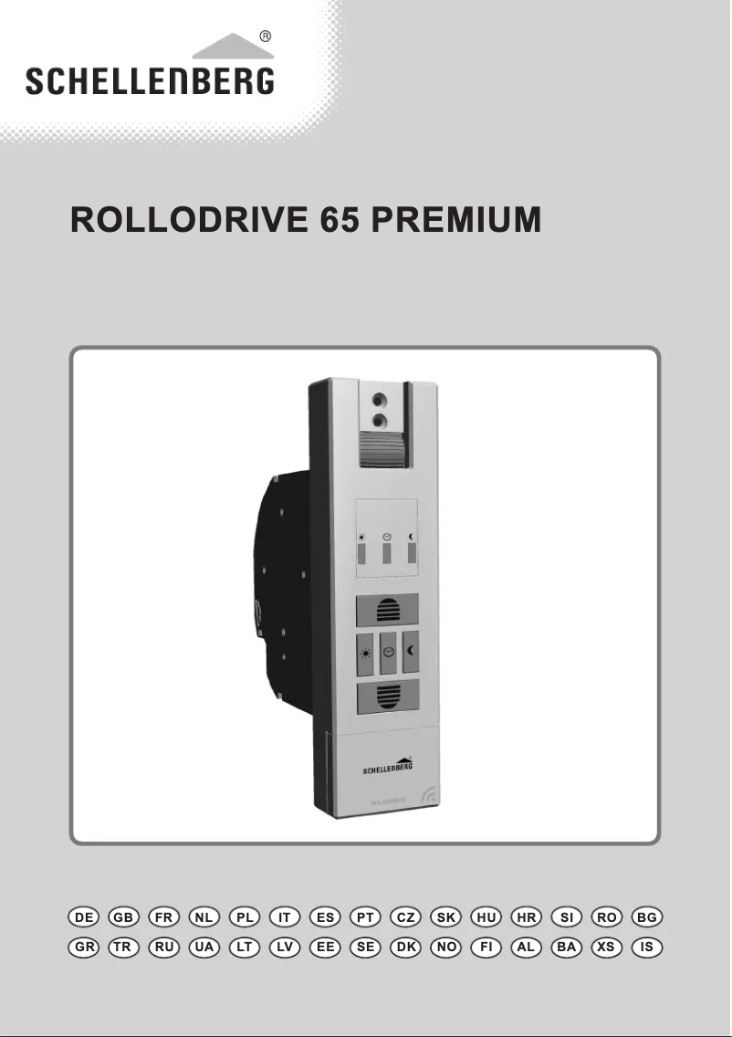 Page n°1 - Manuel utilisateur Schellenberg RolloDrive 65 Premium