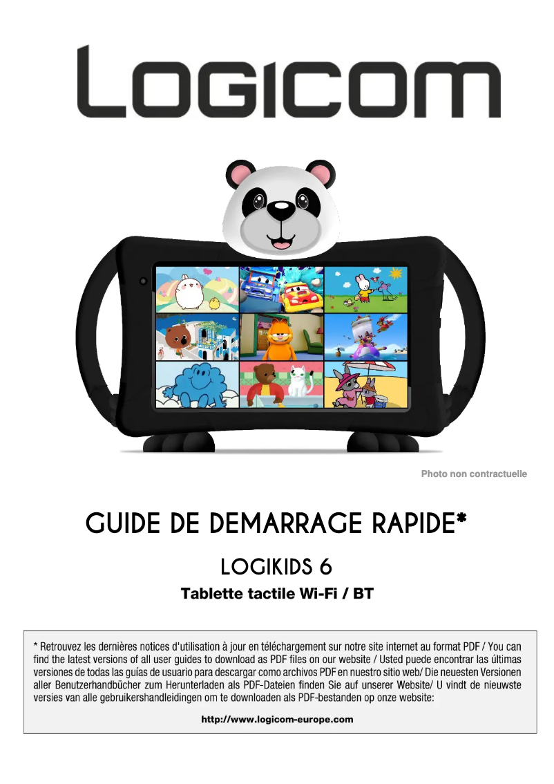 Page 1 de la notice Manuel utilisateur Logicom Logikids 6