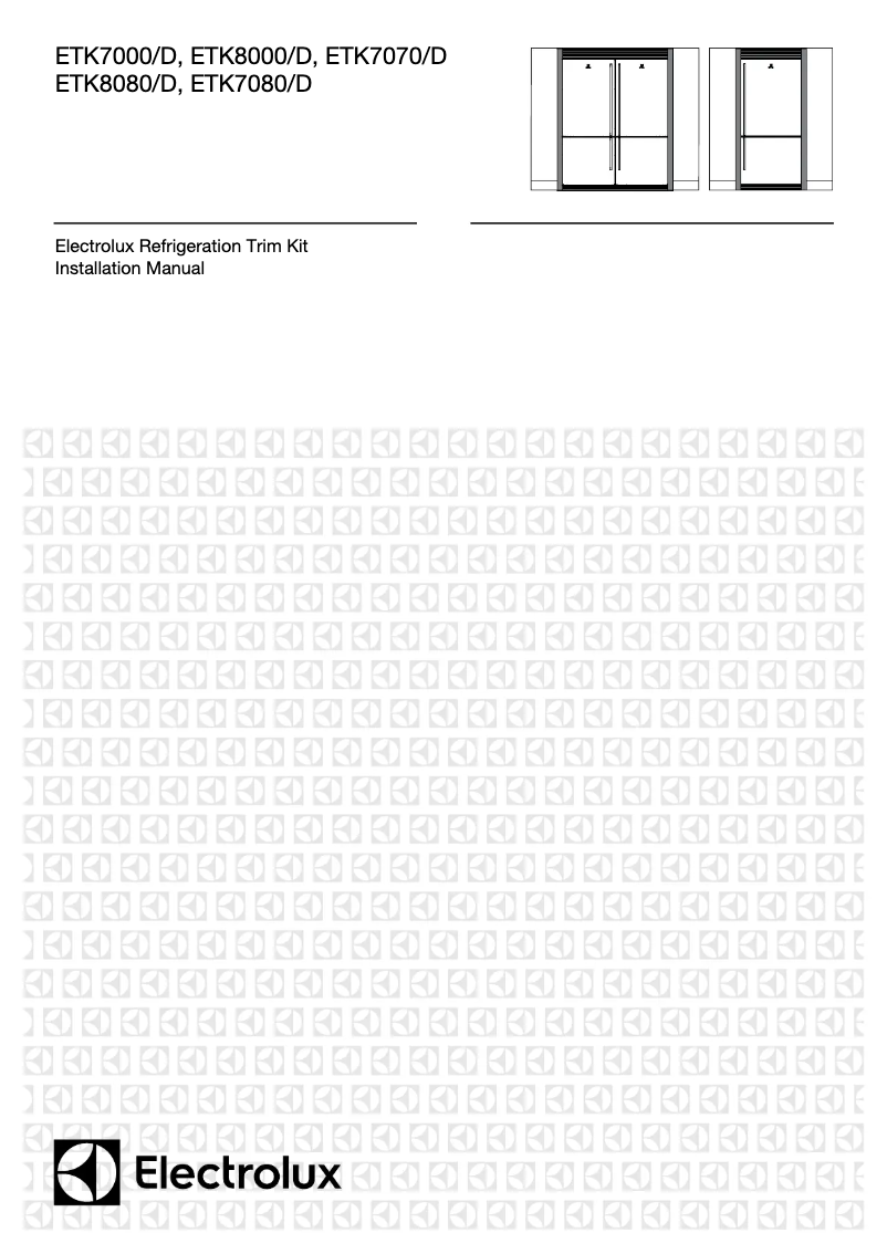 Page 1 de la notice Manuel utilisateur Electrolux ETK7080