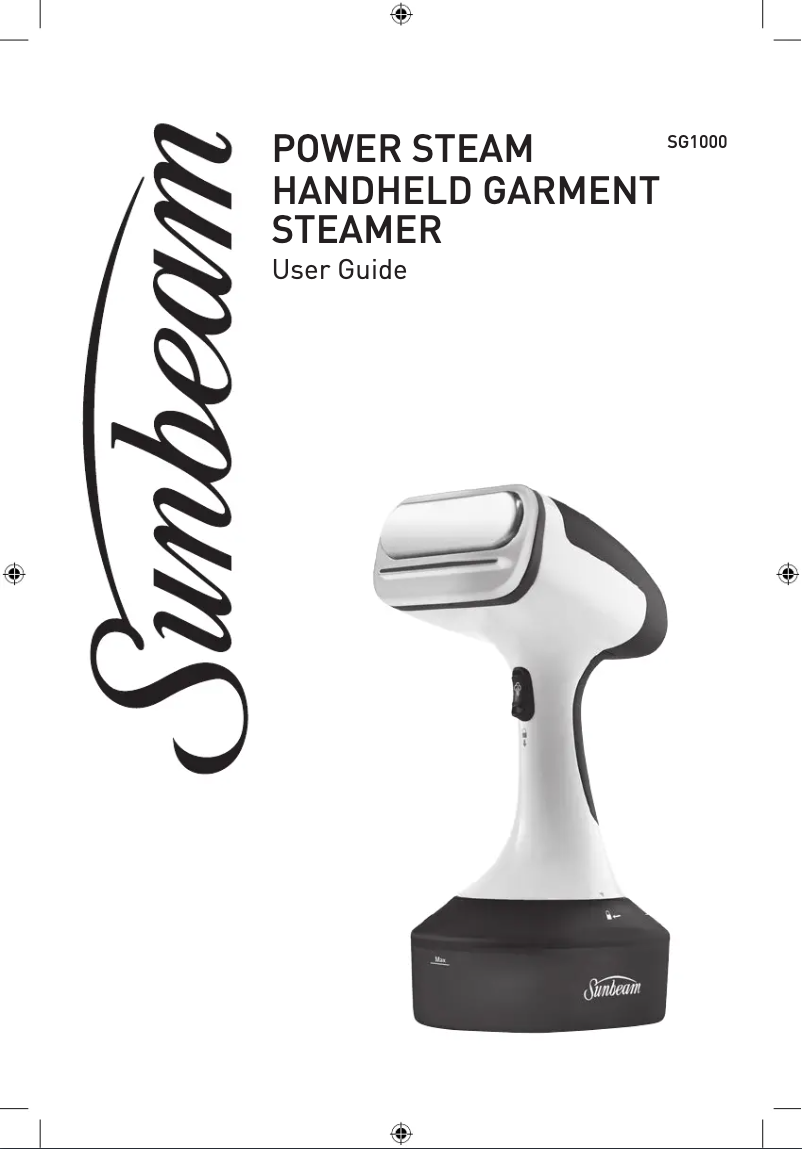 Page 1 de la notice Manuel utilisateur Sunbeam Power Steam SG1000