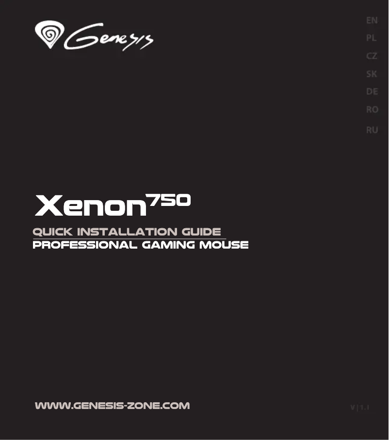 Página 1 del manual Manual de usuario Genesis Xenon 750