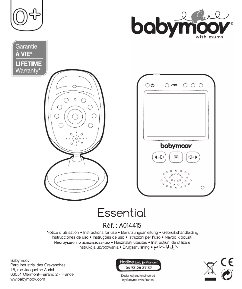 Page n°1 - Manuel utilisateur Babymoov Essential A014415