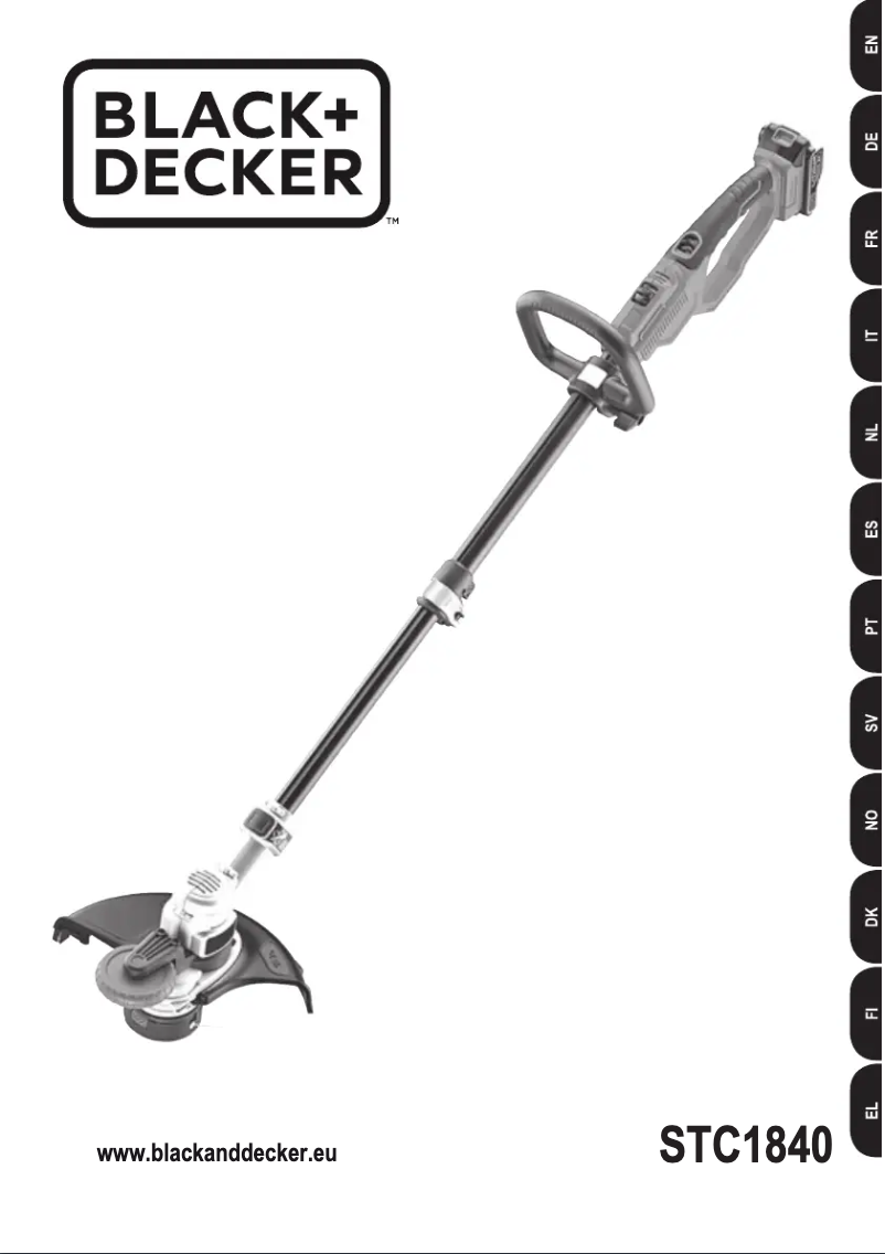 Page 1 de la notice Manuel utilisateur Black & Decker STC1840