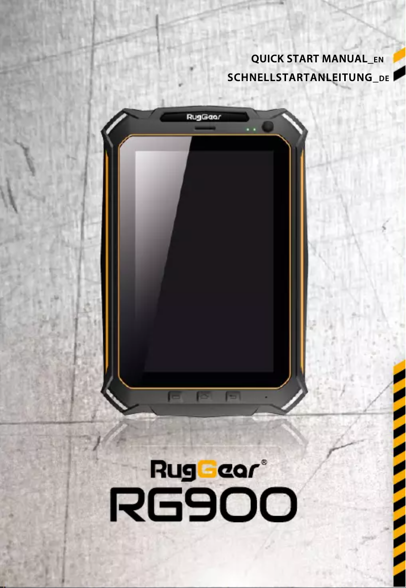 Image de la première page du manuel de l'appareil RG900