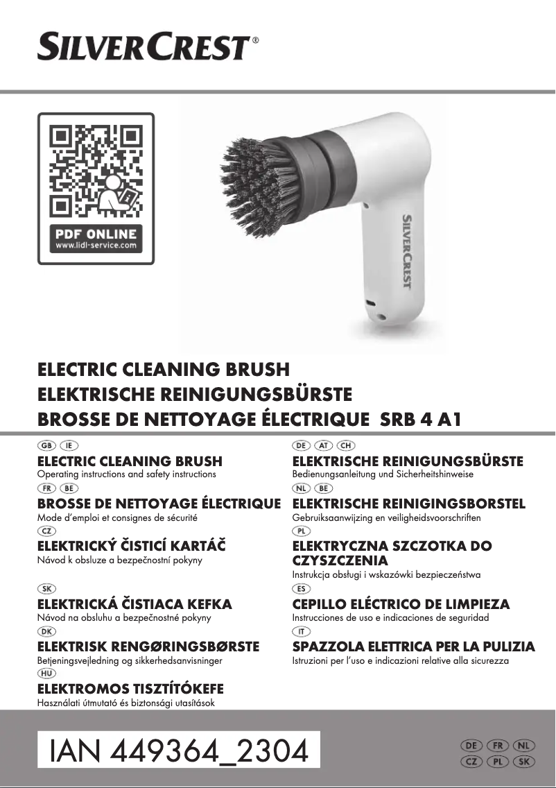 Page 1 de la notice Manuel utilisateur SilverCrest SRB 4 A1