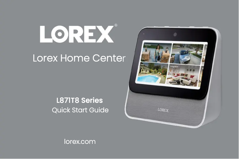 Page n°1 - Manuel utilisateur Lorex L871T8E-2CA2