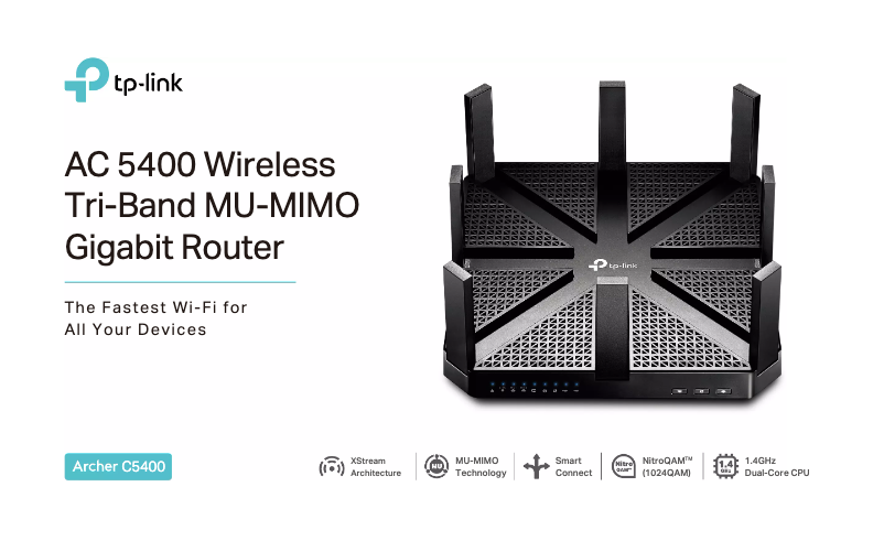 Image de la première page du manuel de l'appareil Archer C5400