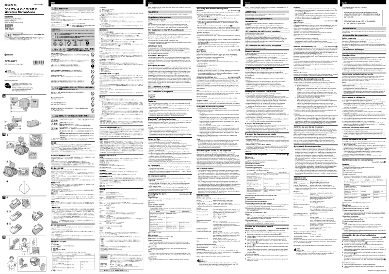 Image de la première page du manuel de l'appareil ECM-HW1