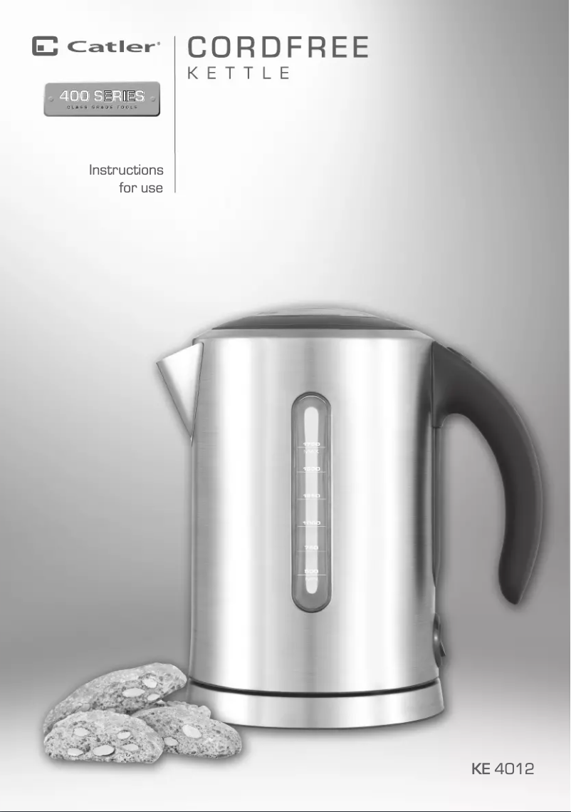 Page n°1 - Manuel utilisateur Catler KE 4012