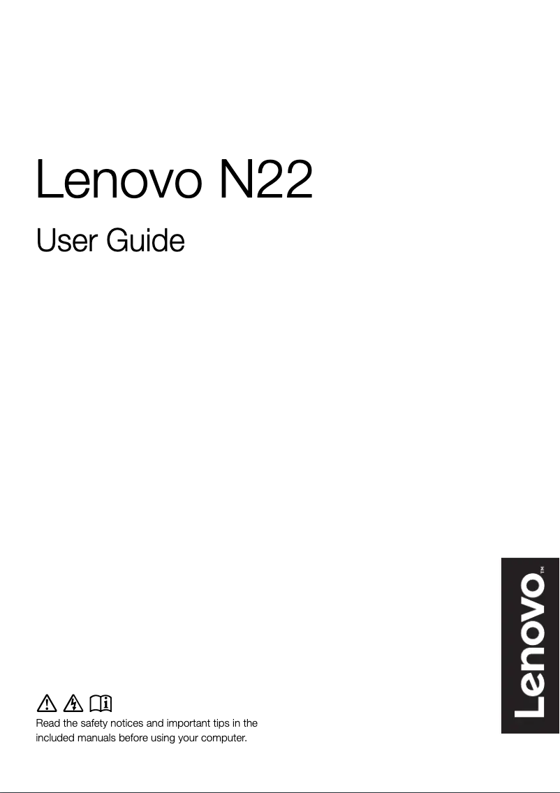 Page 1 de la notice Manuel utilisateur Lenovo Winbook N22