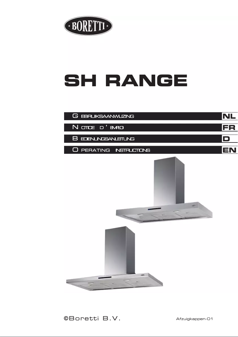Página 1 del manual Manual de usuario Boretti SHV-900