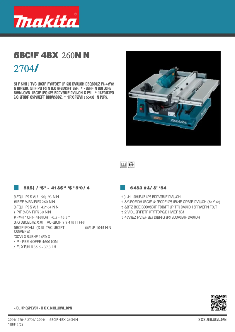 Image de la première page du manuel de l'appareil 2704N