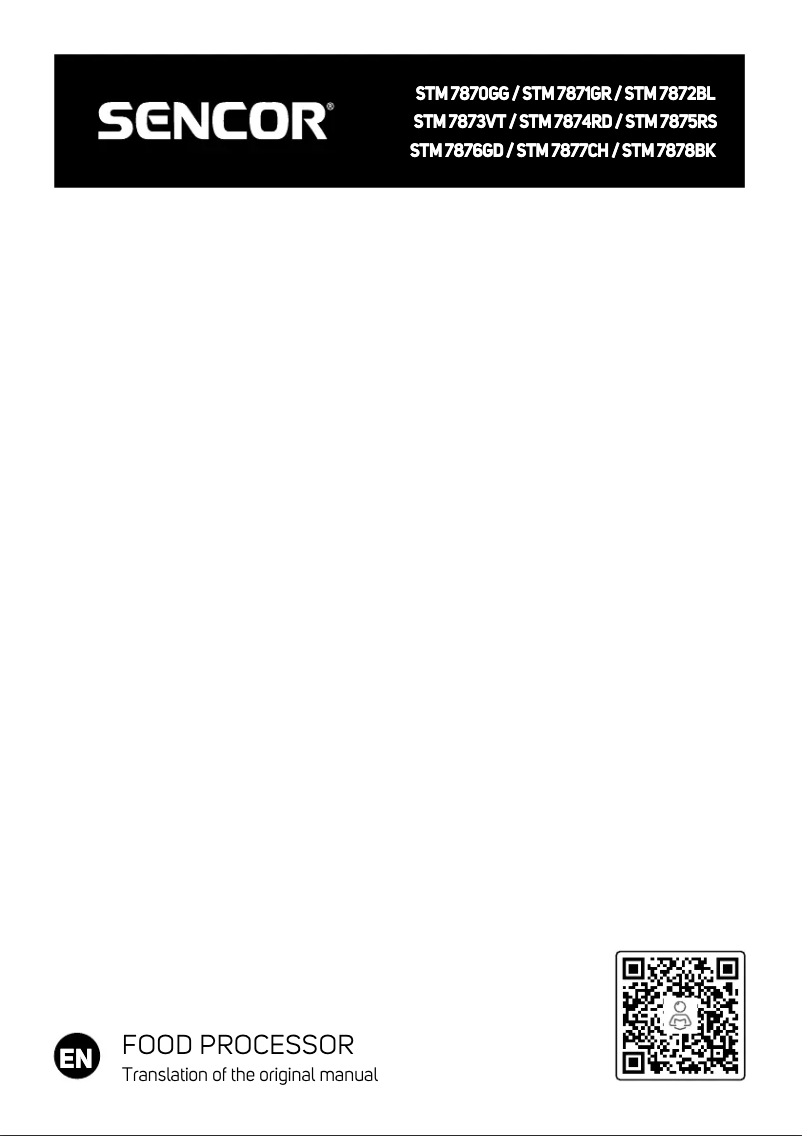 Page n°1 - Manuel utilisateur Sencor STM 7873VT